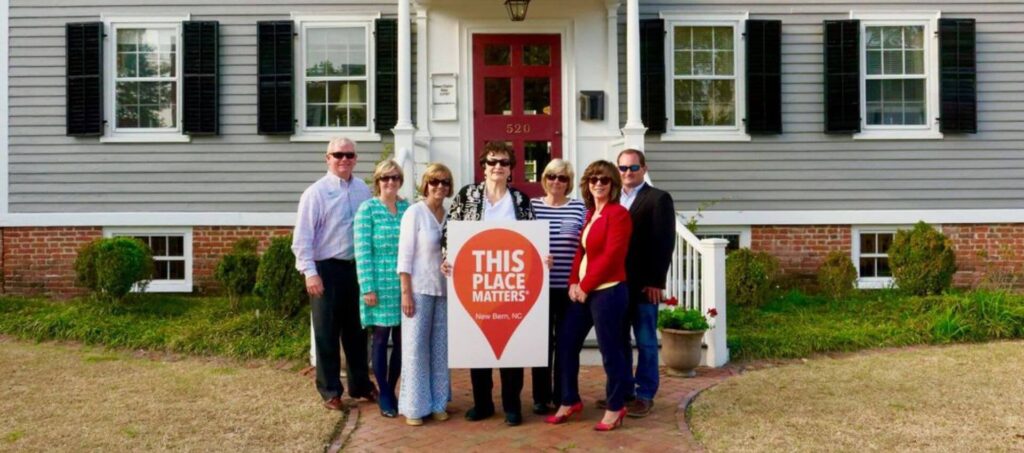 Group photo of 7 members of Neuse River Region Association of REALTORS