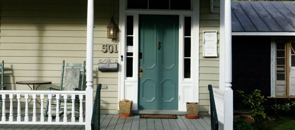 Front exterior of old house
