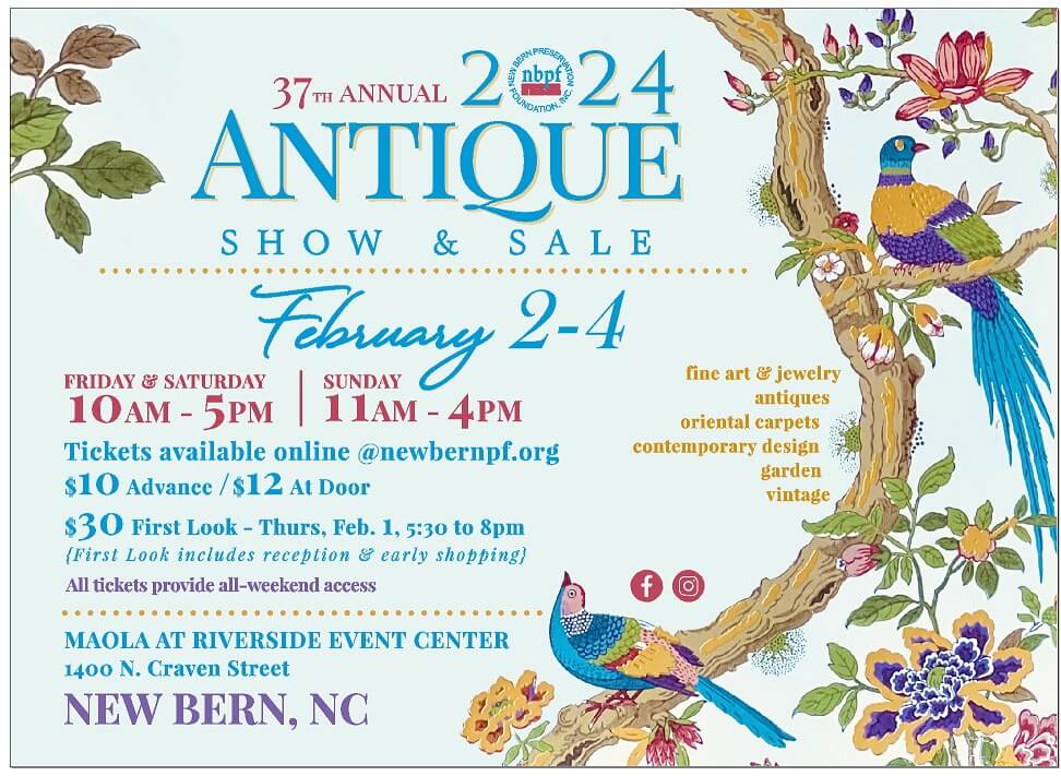 Antique show postcard