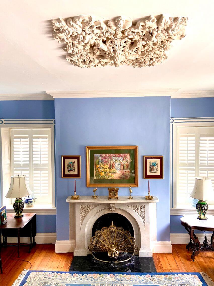 Fireplace at the Bryan House