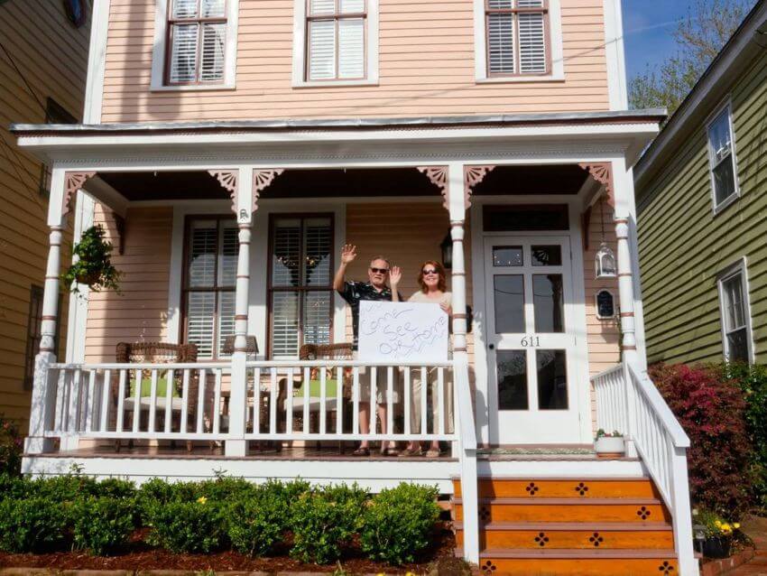 Linda and Phil Holland, owners of the Pepsi/Dixon House