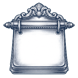 Etched calendar icon
